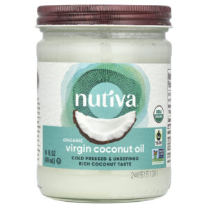 Nutiva Óleo de Coco Virgem Orgânico 414 ml (14 fl oz)