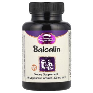 Dragon Herbs Bacicalin 400 mg 100 Cápsulas Vegetarianas
