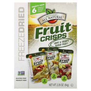 Brothers-All-Natural Fruit Crisps Embalagem Variada 6 Saquinhos de Porção Individual 64 g (226 oz)