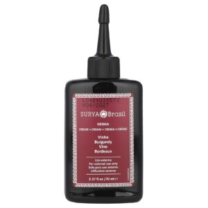 Surya Brasil Henna em Creme Coloração e Tratamento Hidratante Borgonha 2.37 fl oz (70 ml)