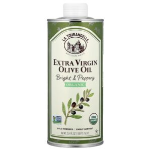 La Tourangelle Óleo de Oliva Extravirgem Orgânico Brilhante e Apimentado 750 ml (254 fl oz)