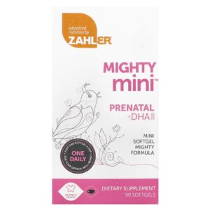 Zahler Poderoso Mini Pré-natal + DHA 100 mg 90 Cápsulas Softgel