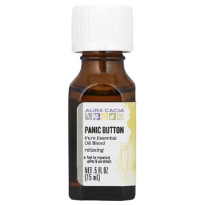 Aura Cacia Mistura de Óleos Essenciais Puros Botão do Pânico 15 ml (05 fl oz)