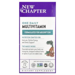 New Chapter Um Multivitamínico Diário 72 Comprimidos Vegetarianos
