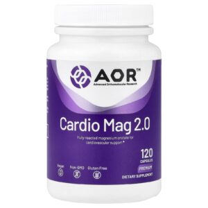 Advanced Orthomolecular Research AOR Cardio Mag 2.0 120 Cápsulas Vegetais