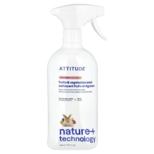 ATTITUDE Nature + Technology™ Solução para Limpeza de Frutas e Vegetais Sem Perfume 800 ml (271 fl oz)