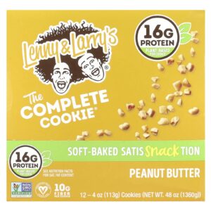 Lenny & Larrys The Complete Cookie® Manteiga de Amendoim 12 Biscoitos 113 g (4 oz) Cada