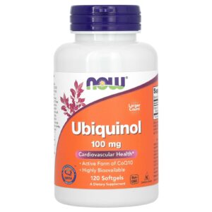 NOW Foods Ubiquinol 100 mg 120 Cápsulas Softgel