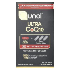 Qunol Ultra CoQ10 100 mg 60 Cápsulas Softgel