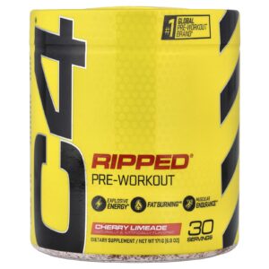 C4 / Cellucor Ripped® Pré-treino Limonada Siciliana de Cereja 171 g (6 oz)