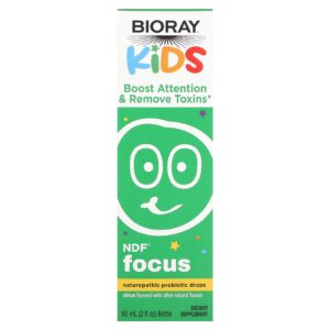 Bioray Kids NDF Foco Gotas Probióticas Naturopáticas Cítricos 60 ml (2 fl oz)
