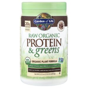 Garden of Life Proteína e Verduras Orgânicas Cruas Chocolate e Cacau 610 g (1 lb 551 oz)