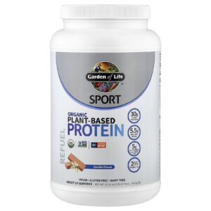 Garden of Life Sport Proteína à Base de Plantas Orgânicas Baunilha 855 g (1 lb 1416 oz)