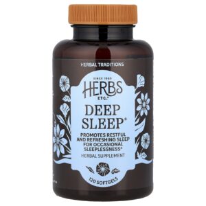 Herbs Etc. Sono Profundo 120 Cápsulas Softgel de Ação Rápida