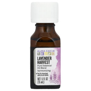 Aura Cacia Mistura Pura de Óleos Essenciais Colheita de Lavanda 15 ml (05 fl oz)