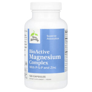 Terry Naturally Complexo de Magnésio BioAtivo com P-5-P e Zinco 120 Cápsulas