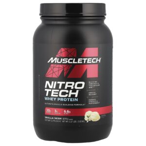 MuscleTech Proteína Whey Nitro-Tech™ Creme de Baunilha 1 kg (221 lb)