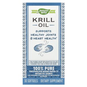 Natures Way Óleo de Krill 30 Cápsulas Softgel