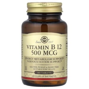 Solgar Vitamina B12 500 mcg 100 Comprimidos