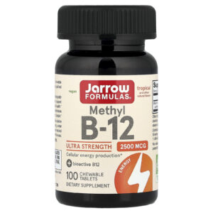 Jarrow Formulas Metil B12 Tropical 2.500 mcg 100 Comprimidos Mastigáveis