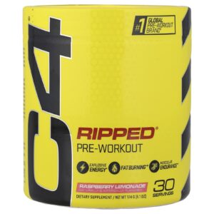C4 / Cellucor C4 Ripped® Pré-treino Limonada de Framboesa 174 g (61 oz)