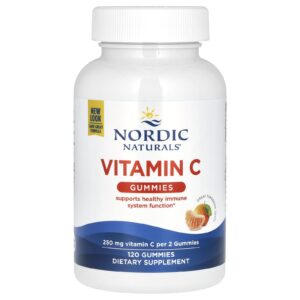 Nordic Naturals Gomas de Vitamina C Tangerina 120 Gomas (125 mg por Goma)