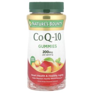 Natures Bounty Gomas CoQ-10 Pêssego e Manga 60 Gomas (100 mg por Goma)
