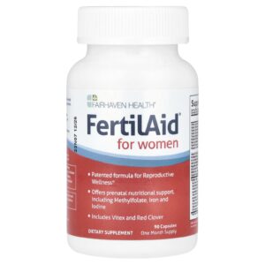 Fairhaven Health FertilAid® para Mulheres 90 Cápsulas