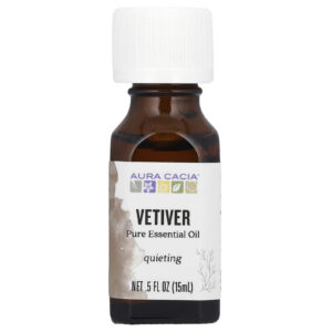 Aura Cacia Óleo Essencial Puro Vetiver 15 ml (05 fl oz)