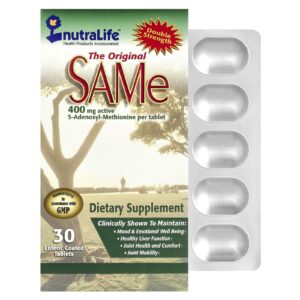 NutraLife SAMe 400 mg 30 Comprimidos com Revestimento Entérico