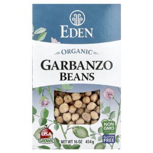 Eden Foods Grão de bico orgânico 16 oz (454 g)