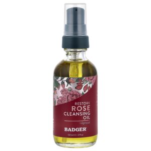 Badger Óleo de Limpeza de Rosas + Damasco 591 ml (2 fl oz)