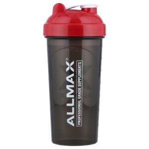 ALLMAX Coqueteleira à Prova de Vazamento Preto/Vermelho 700 ml (25 oz)