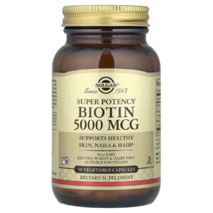 Solgar Biotina 50 Cápsulas Vegetais