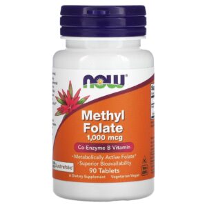 NOW Foods Metilfolato 1.000 mcg 90 Comprimidos