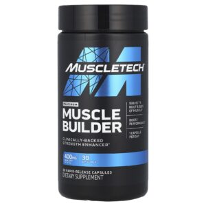 MuscleTech Platinum Muscle Builder 400 mg 30 Cápsulas de Liberação Rápida