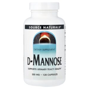 Source Naturals D-Manose 500 mg 120 Cápsulas