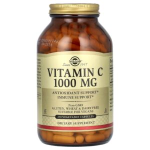 Solgar Vitamina C 1.000 mg 250 Cápsulas Vegetais