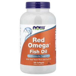 NOW Foods Óleo de Peixe Red Omega™ 180 Cápsulas Softgel