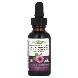 Natures Way Echinacea Goldenseal 999% Sem Álcool 30 ml (101 fl oz)
