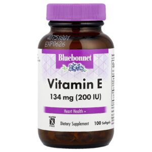 Bluebonnet Nutrition Vitamina E 200 UI (134 mg) 100 Cápsulas Softgel
