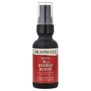 Dr. Mercola Reforço de Energia Metil B12 Amora Natural 29 ml (098 fl oz)
