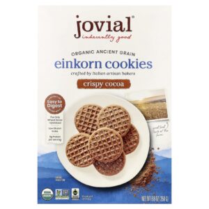 Jovial Cookies de Einkorn Orgânicos Cacau Crocante 88 oz (250 g)