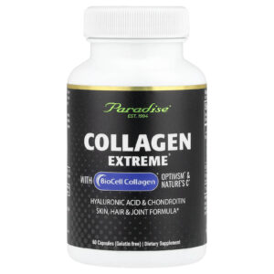 Paradise Herbs Collagen Extreme® com BioCell Collagen® OptiMSM® e Natures C® 60 Cápsulas