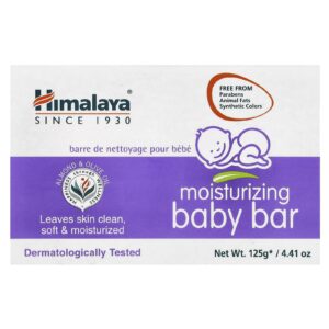 Himalaya Sabonete em Barra Hidratante para Bebês Óleo de Oliva e Amêndoa 125 g (441 oz)