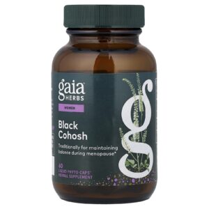 Gaia Herbs Mulheres Acteia 60 Phyto-Caps® Líquidos (400 mg por cápsula)