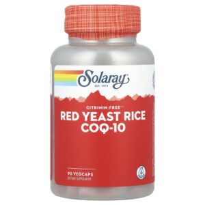 Solaray Levedura de Arroz Vermelho CoQ-10 90 VegCaps