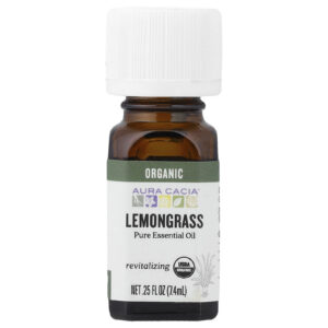 Aura Cacia Óleo Essencial Puro Orgânico Capim-limão 74 ml (025 fl oz)