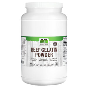 NOW Foods Real Food Gelatina Bovina em Pó 1.814 g (4 lb)