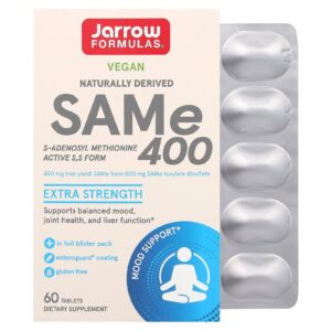 Jarrow Formulas SAMe 400 400 mg 60 Comprimidos